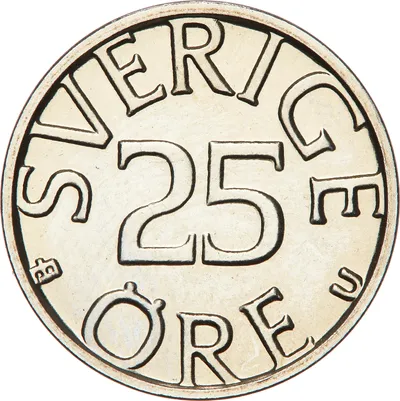 25 öre, Eskilstuna, Carl XVI Gustaf, 1983