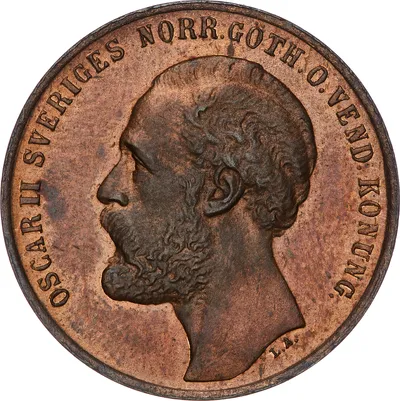 2 öre, Stockholm, Oscar II, 1873