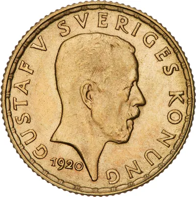 5  kronor, Stockholm, Gustaf V, 1920