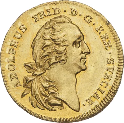 1 dukat, Stockholm, Adolf Fredrik, 1756