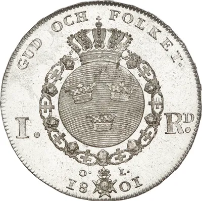 1 riksdaler, Stockholm, Gustav IV Adolf, 1801