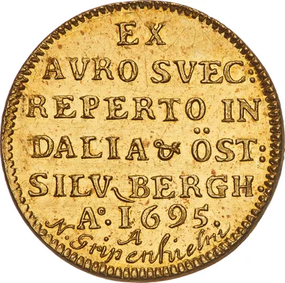 1 dukat, Stockholm, Karl XI, 1695