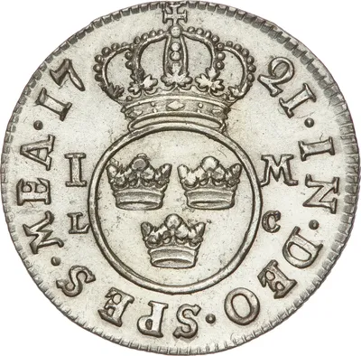 1 mark, Stockholm, Fredrik I, 1721