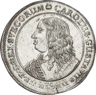 2 riksdaler, Stockholm, Karl X Gustav, 1654