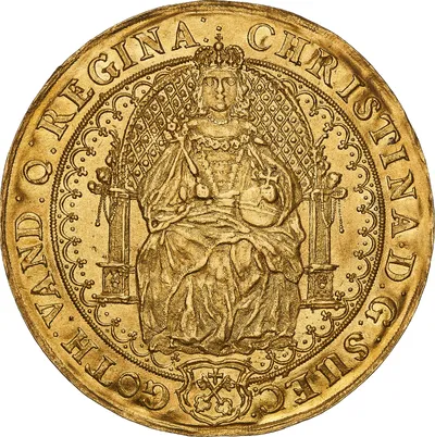 1 rose ryal, Riga, Kristina, 1632