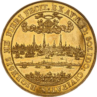 5 dukat, Riga, Karl X Gustav, 1654