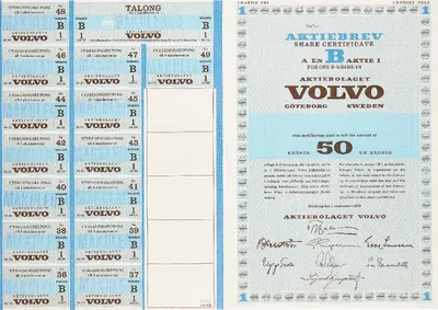 50 kronor, Volvo AB, 1970-09-01