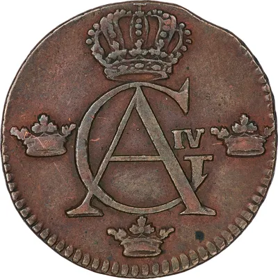 1/4 skilling, Avesta, Gustav IV Adolf, 1808