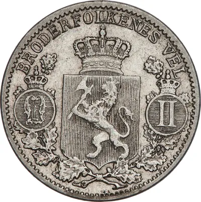 25 öre, Kongsberg, Oscar II, 1901