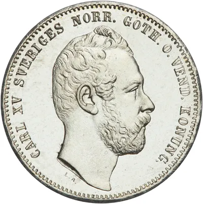 1 riksdaler riksmynt, Stockholm, Karl XV, 1867