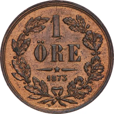 1 öre, Stockholm, Oscar II, 1873