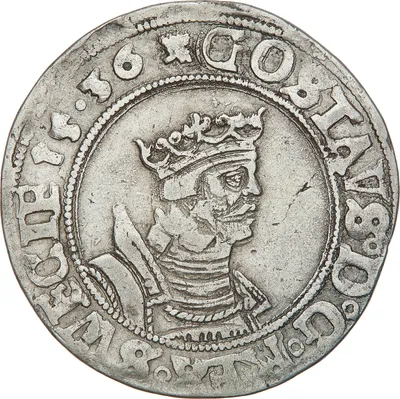 1 mark, Stockholm, Gustav I Vasa, 1536