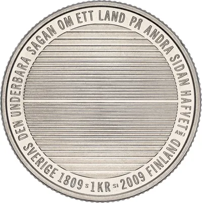 1 krona, Finland, Carl XVI Gustaf, 2009