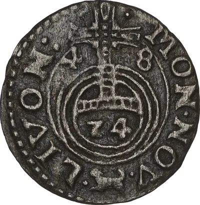 1/24 taler, Livland:Riga, Kristina, 1648