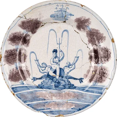 Plate, Rörstrand's porcelain factory, 1760