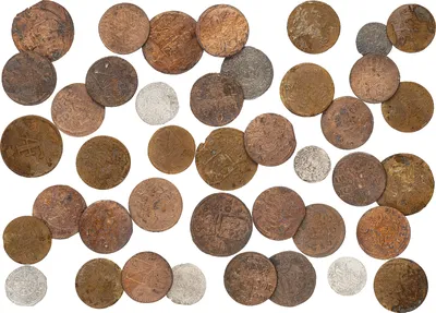 Coin finds from Källa Old church, Öland, period 1550–1750