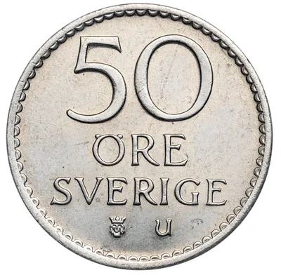 50 öre, Stockholm, Gustaf VI Adolf, 1968