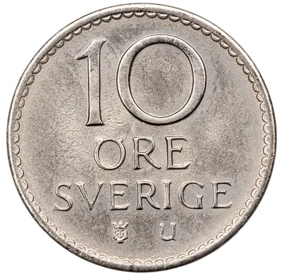 10 öre, Stockholm, Gustaf VI Adolf, 1972