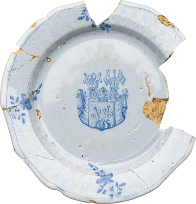 Plate, Stackelberg, Rörstrand porcelain factory, 1756