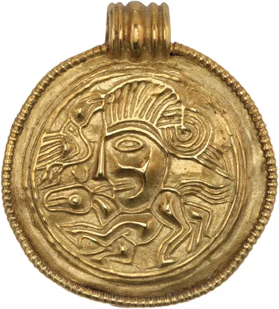 Gold bracteate, type C, circa 400–550